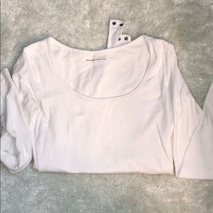 Abercrombie white long sleeve body suit